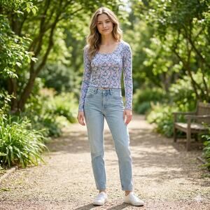 Mudd Floral Top Long Sleeve